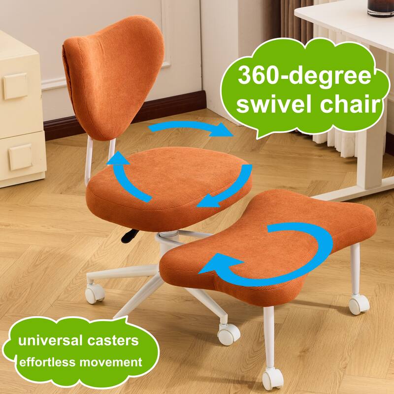 Meditation chair, an ergonomic cross-legged seating chair with lumbar support and a height-adjustable seat cushion