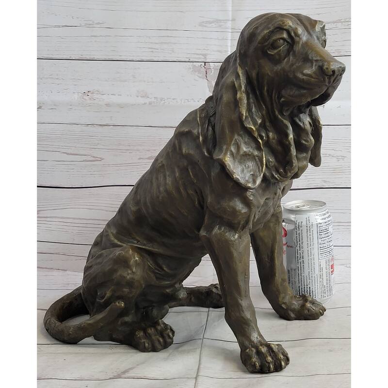 Bloodhound Bet Hound Wrinkly Dog Figure Statue Sculpture 14 Inches X 18 Inches