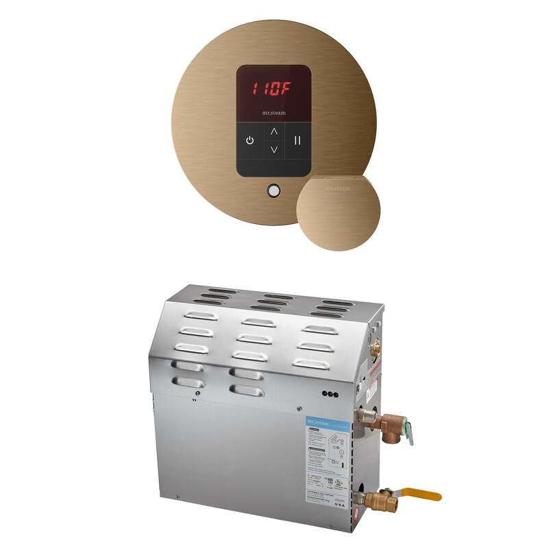 Mr Steam R05C10AE0000 MS 5 kW (5000 W) Steam Shower Generator Package - Brushed Bronze