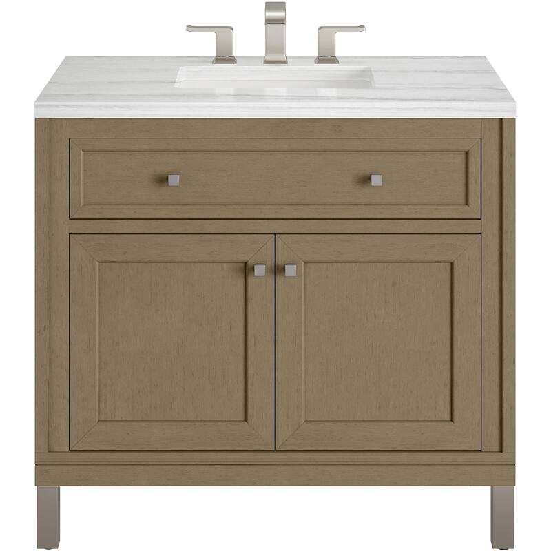 James Martin Vanities 503-V36-3AF Chicago 36" Free Standing Single - Walnut Whisper