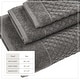 preview thumbnail 66 of 197, Linery & Co. Cotton Diamond Waffle Texture Bath Towels