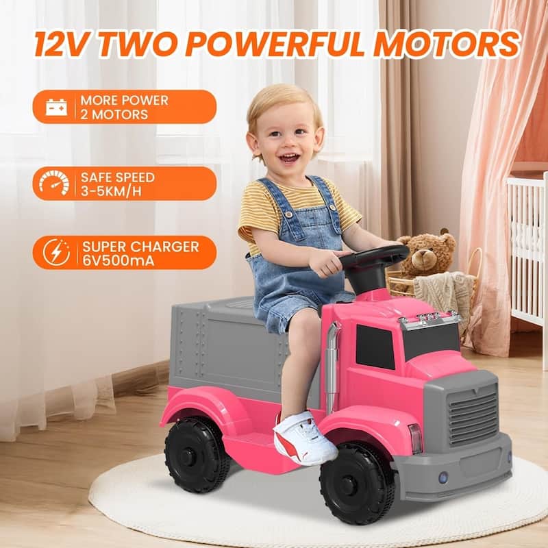 EROMMY Kids Ride-On Cars – 24V 2-Seater Dump Truck / 12V Fire Truck / 1:16 High-Speed RC Car – Multiple Colors & Styles