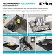 preview thumbnail 93 of 158, KRAUS Standart PRO Undermount Single Bowl Stainless Steel Kitchen Sink