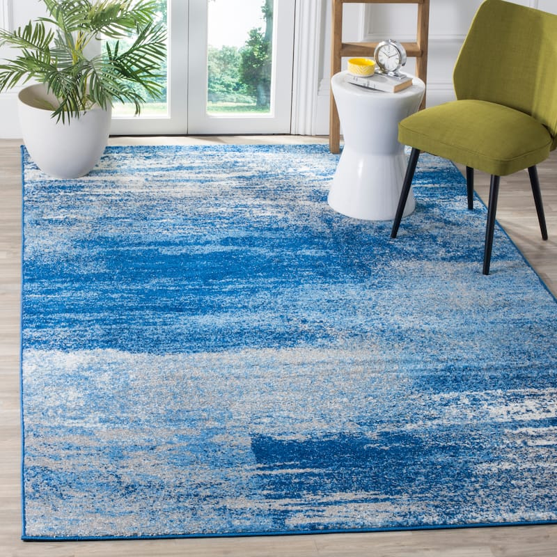 SAFAVIEH Adirondack Brynn Modern Abstract Rug - 6' x 9' - Silver/Blue