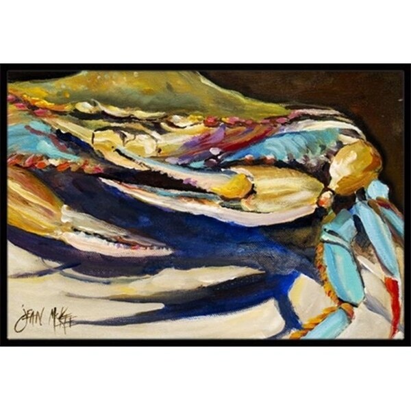 Carolines Treasures JMK1100MAT Crab To Crab Blue Crab Indoor & Outdoor Mat 18 x 27 in.