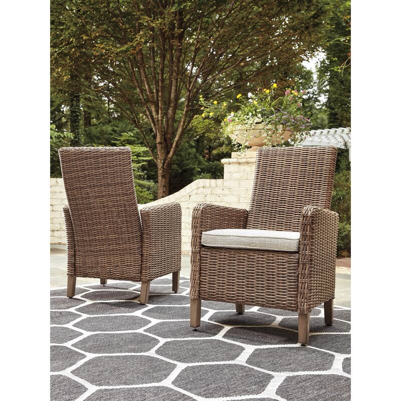 Signature Design By Ashley Beachcroft Outdoor Dining Chairs Set - 25.5" W x 25.63" D x 40.25" H