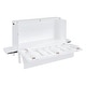preview thumbnail 9 of 13, Murphy Bed Cabinet Bed with 2 Removable Shelves and USB Port-Queen, White