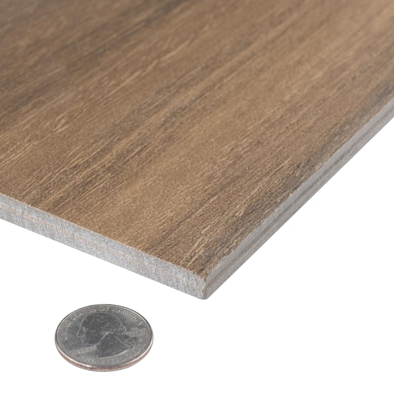 Merola Tile Mt Royale Gunstock 6 x 35-1/2" Porcelain Floor and Wall Tile