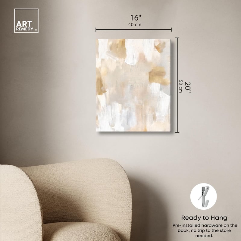 Beige and Cream I Canvas by Art Remedy, Gallery Wrapped
