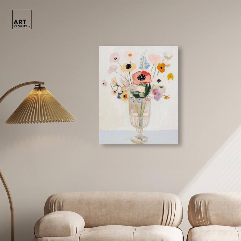 Gentle Bouquet Canvas by Art Remedy, Gallery Wrapped