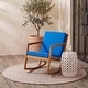 preview thumbnail 12 of 89, SAFAVIEH Outdoor Patio Furniture Vernon Rocking Chair w/ Cushion - 25.6" W x 37.7" D x 30.7" H