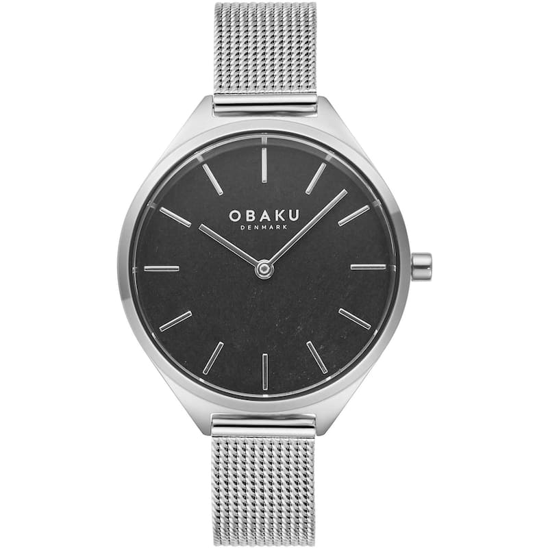 Obaku Women's Kaffe Black Dial Watch - V257LHCNMC - 6 (36)