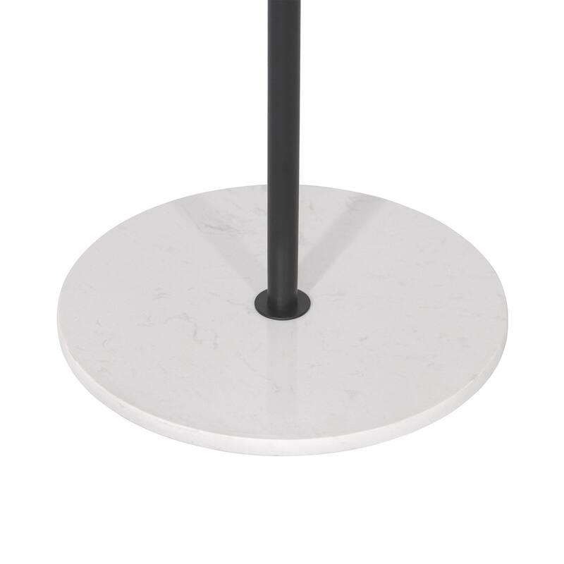 Maypex 64.5 in.Freestanding Metal Coat Rack with Round Quartz Stone Base