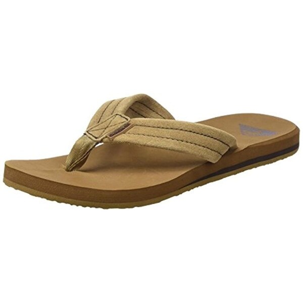 Shop Quiksilver Mens Carver Flip-Flops Suede Thong - Free Shipping On ...