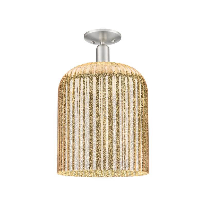 Innovations Lighting Downtown Urban - Bridal Veil - 1 Light 12" Semi-Flush Mount Light
