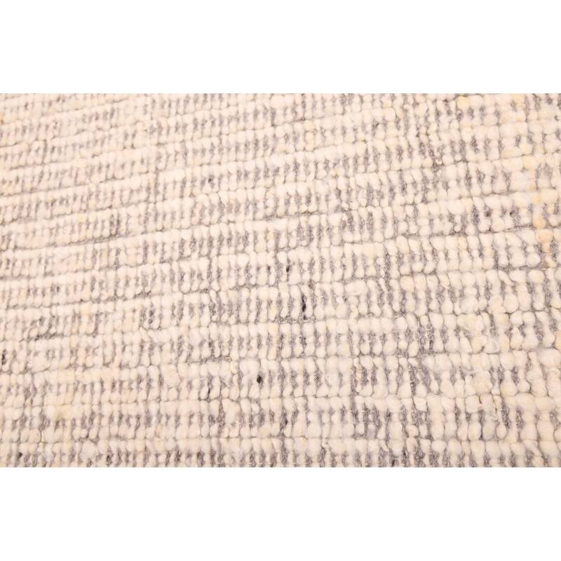 ECARPETGALLERY Hand-knotted Looma Cream Wool Rug - 8'0 x 10'3