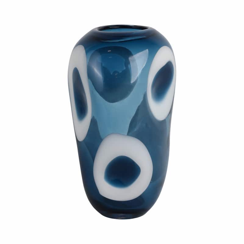 Handmade Glass Vase Artistic Orb Design and Sleek Decorative Detail