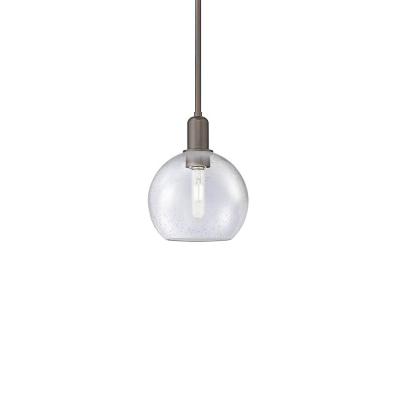 Innovations Lighting 716-1S-11-8 Athens Pendant Athens 8" Wide Mini - Oil Rubbed Bronze / Seedy