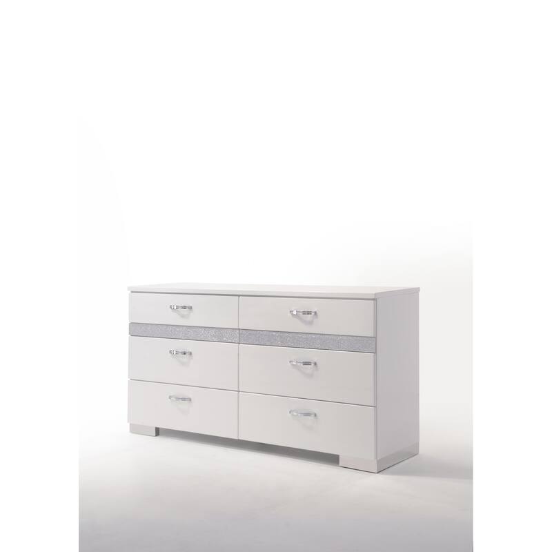 Naima II Dresser in White High Gloss