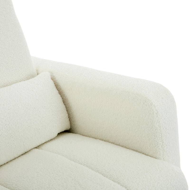 ​Plush Rocking Chair - Soft Teddy Velvet Upholstery