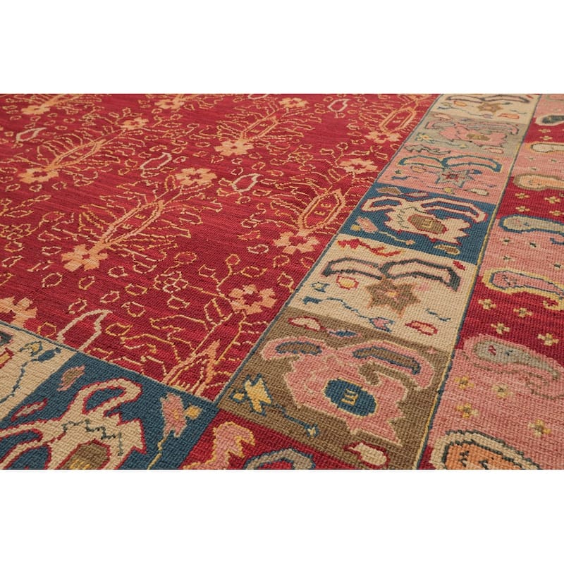 Hand Knotted Nourison Nourmak Rust Soumak Wool Traditional Area Rug - 5' 11'' x 8' 11''