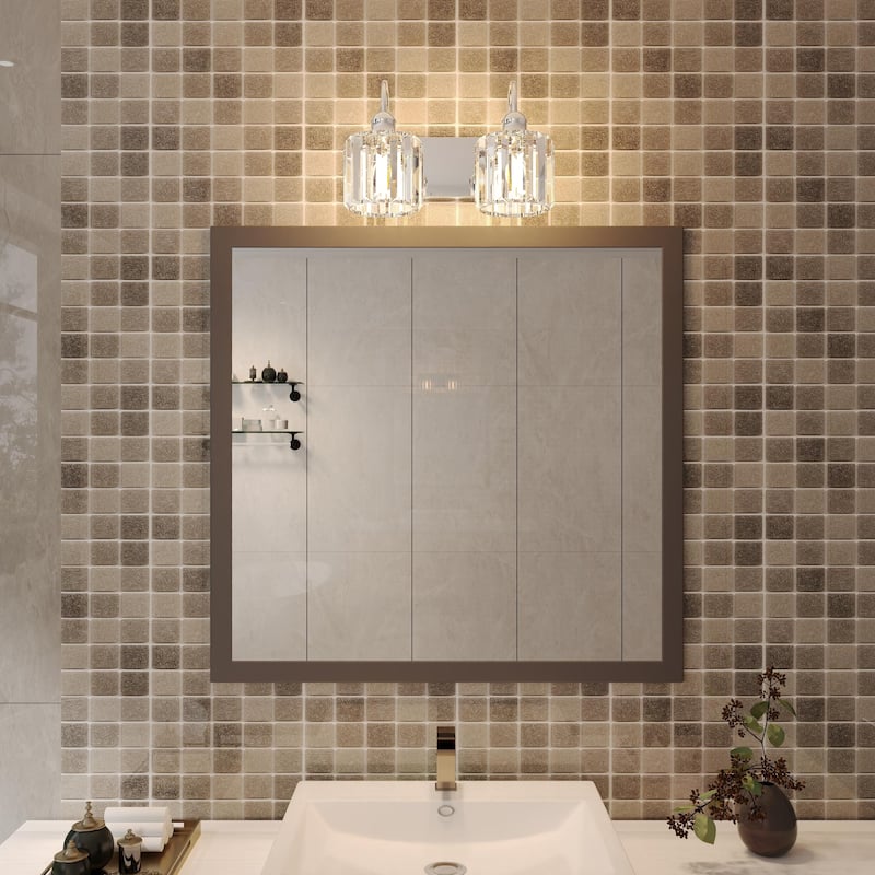 ExBrite Modern Silver Dimmable Bathroom Vanity Light