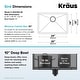 preview thumbnail 75 of 152, KRAUS Standart PRO Undermount Single Bowl Stainless Steel Kitchen Sink