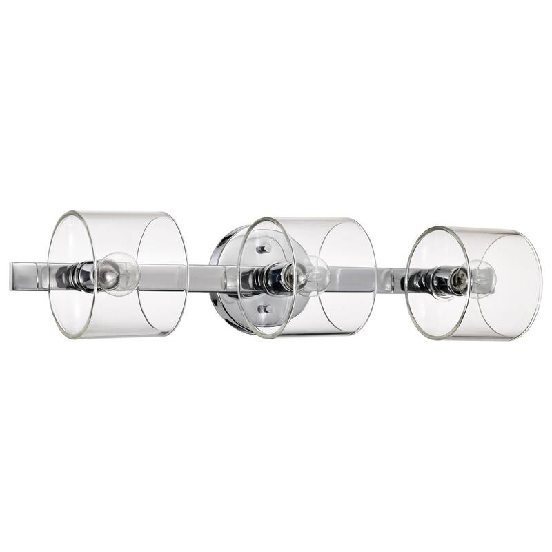 Marlowe 3 Light Vanity Polished Nickel with Clear Glass - Polished Nickel
