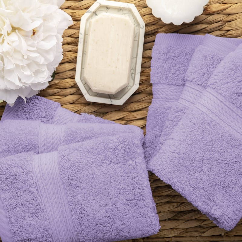 Superior Egyptian Cotton Pile Heavyweight Face Towel Set of 6