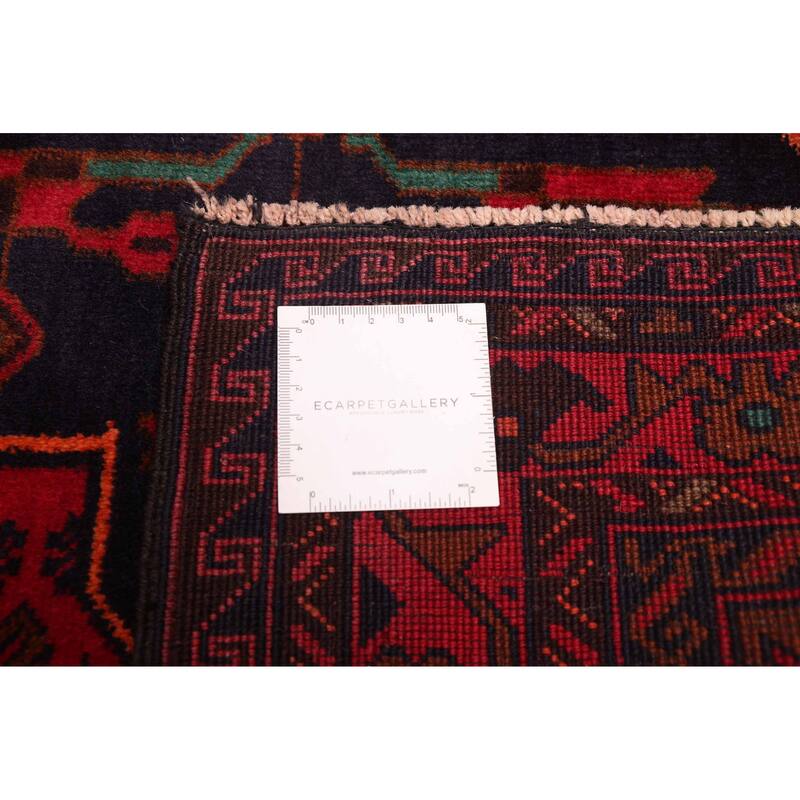 ECARPETGALLERY Hand-knotted Teimani Red Wool Rug - 3'8 x 6'5