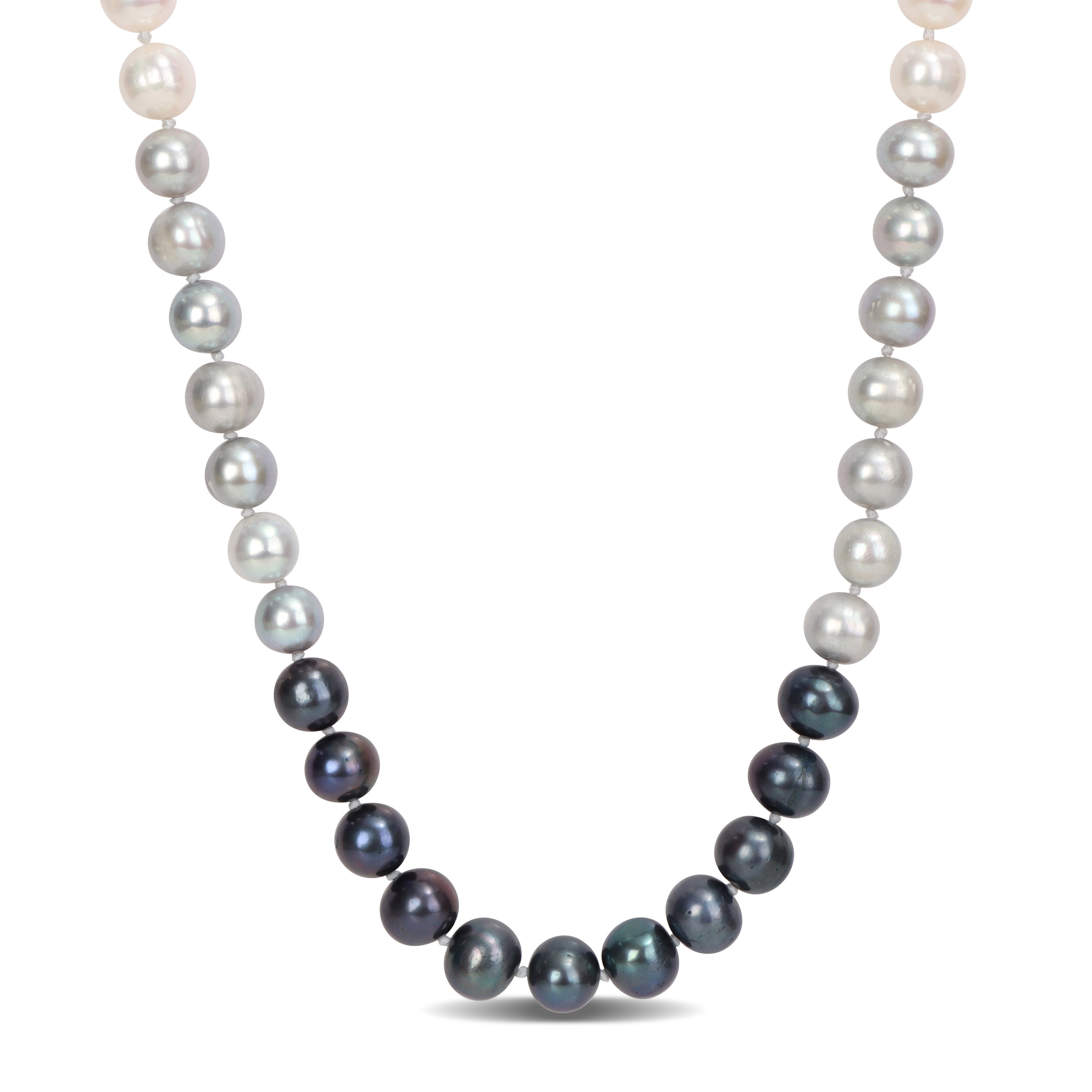 Miadora 7.5-8mm Multi-Colored Cultured Freshwater Pearl Strand Necklace - 18 in x 9.2 mm