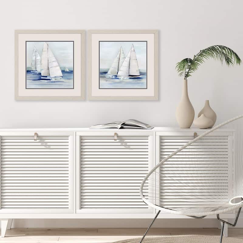 Close Sail S/2 Framed Art Under Glass