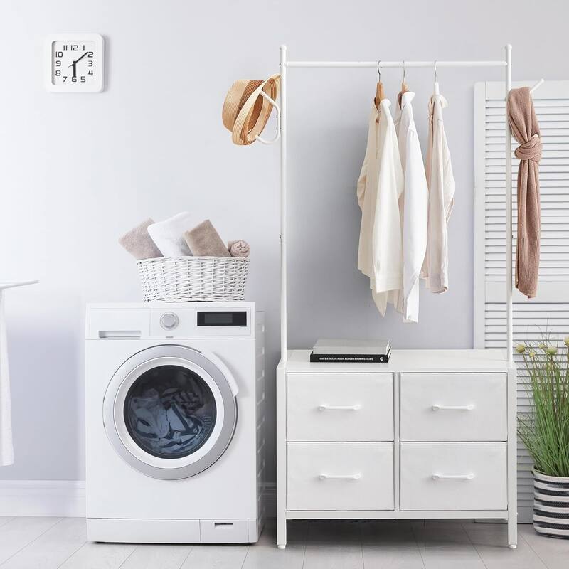Clothing Rack, 4 Drawer Freestanding Storage Organizer