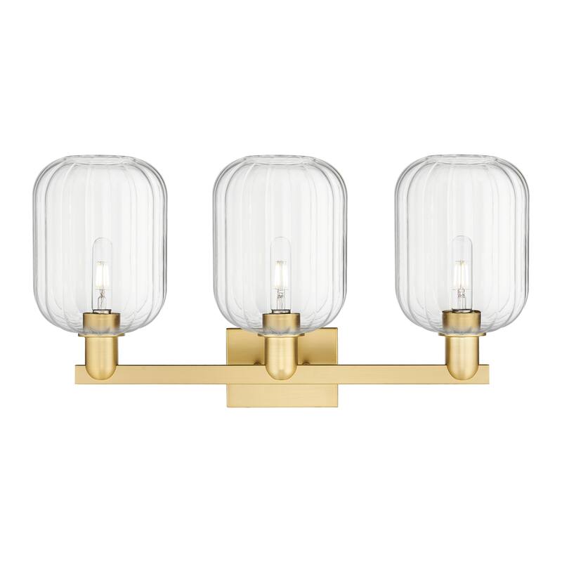 Innovations Lighting Downtown Urban - Preston - 3 Light 26" Jar Shade Bath Vanity Light
