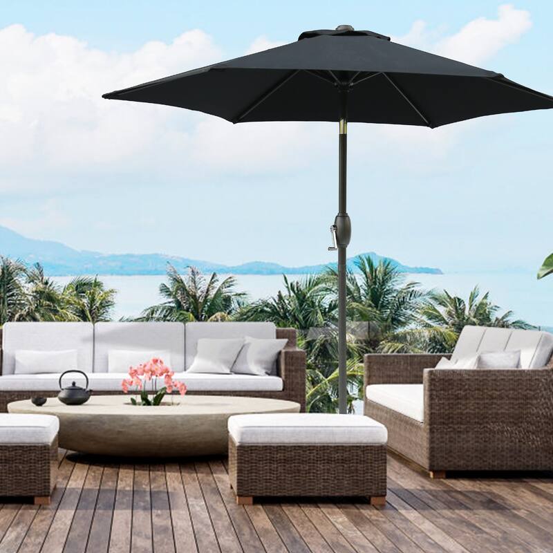 Outstanding Patio Umbrella with Advanced Features for Outdoor Enjoyment - Black