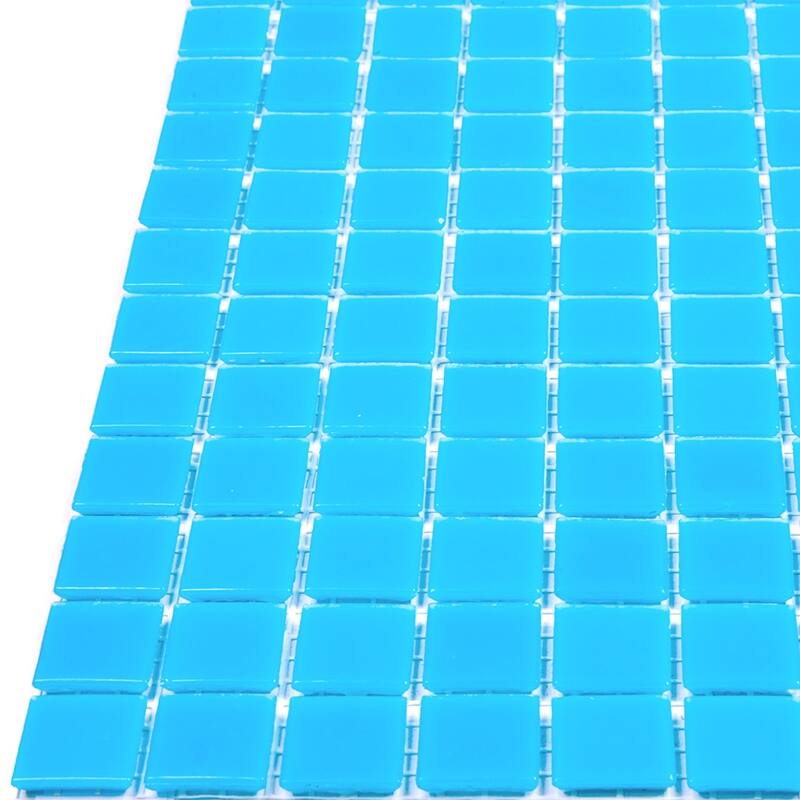 Apollo tile 12" x 12" Dune Glossy Pacific Blue Glass Tile (20 sq ft/case) - 20 Pack