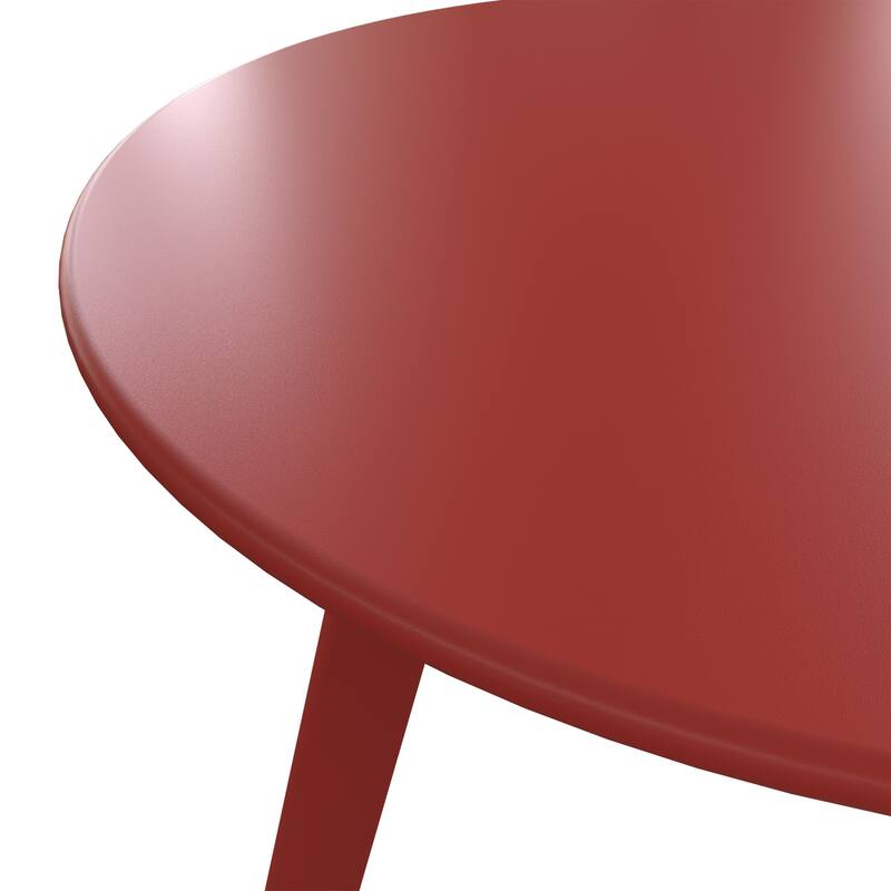 Clihome Round Outdoor Side Table End Table Coffee Table