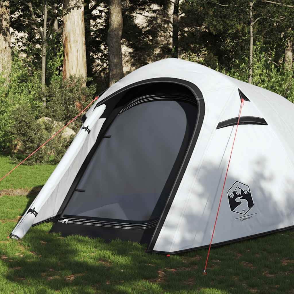 vidaXL Camping Tent Tunnel 3-Person White Blackout Fabric Waterproof - 90.6 x 43.3 x 47.2