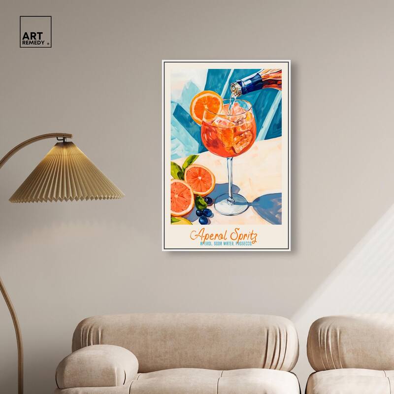 Aperol Spritz Recipe Poster Canvas by Art Remedy