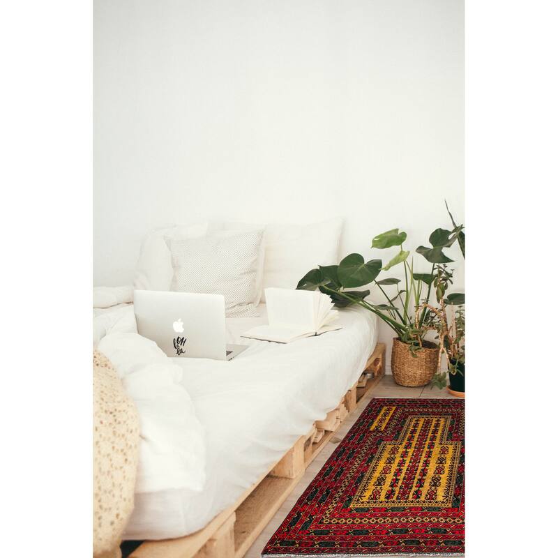 ECARPETGALLERY Hand-knotted Teimani Light Brown Wool Rug - 2'10 x 4'7