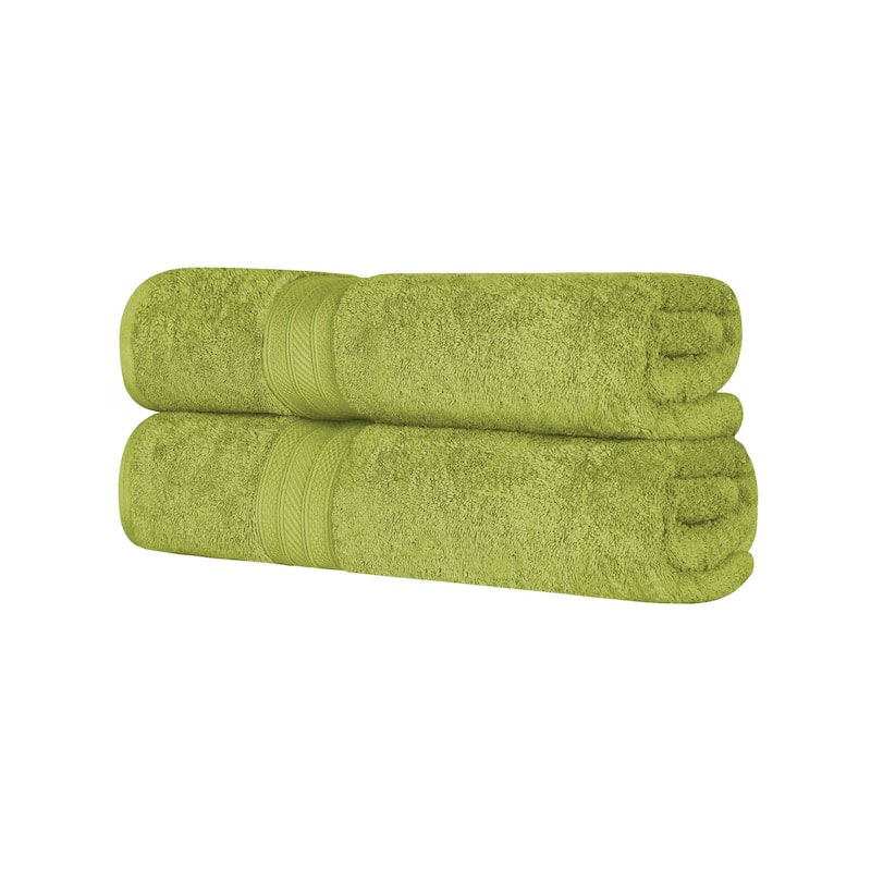 Superior Long Staple Combed Cotton Solid Bath Sheet - (Set of 2)