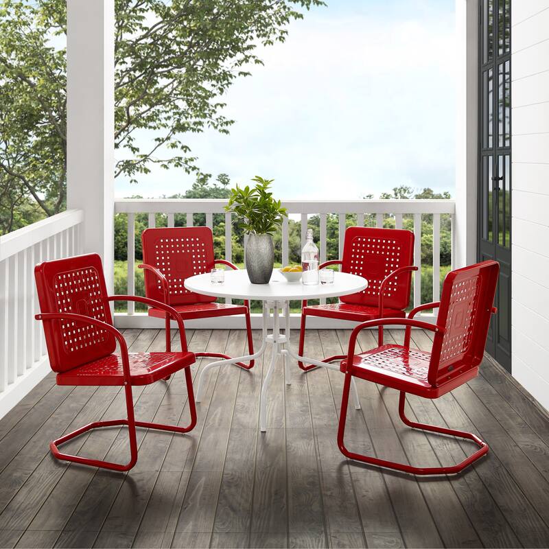 Crosley Bates Steel Outdoor 5-piece Dining Set - 101 W x 101 D x 31 H