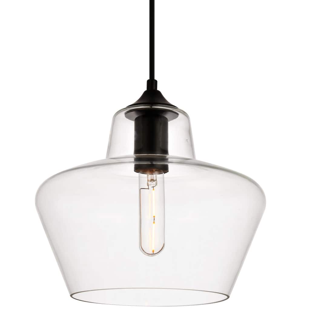 Elegant Lighting Placido Single Light 9-13/16" Wide Mini Pendant with