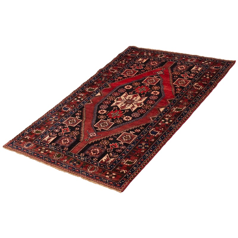 ECARPETGALLERY Hand-knotted Konya Anatolian Red Wool Rug - 4'5 x 6'10