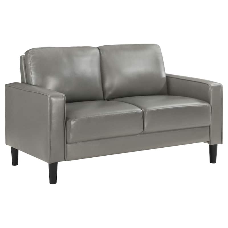Ruth Transitional Upholstered Track Arm Loveseat
