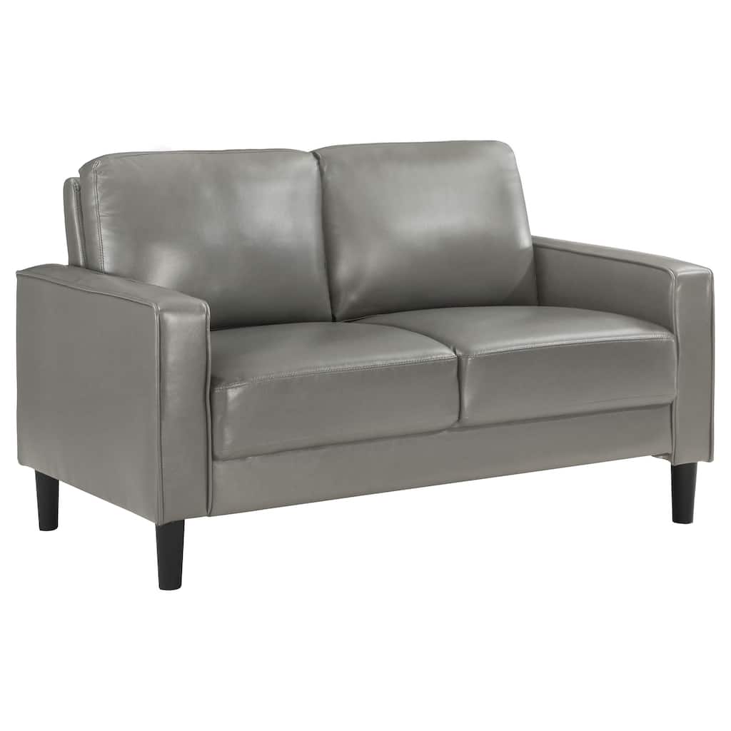 Ruth Transitional Upholstered Track Arm Loveseat
