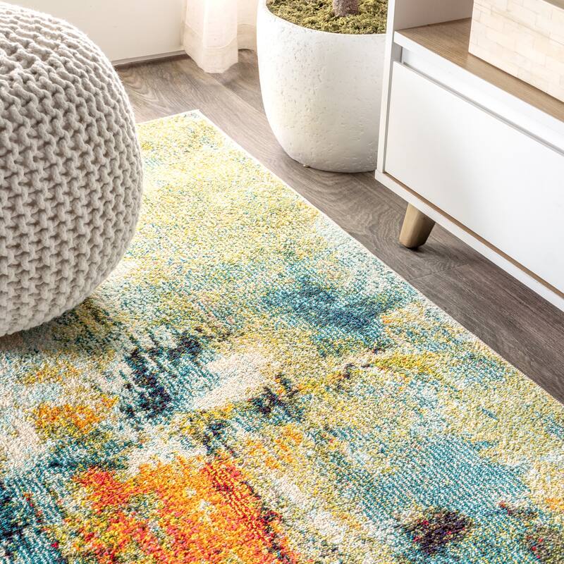 JONATHAN Y Groovy POP Modern Abstract Waterfall Area Rug