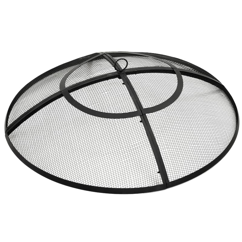 Sunnydaze Round Outdoor Fire Pit Spark Screen - 22" Diameter