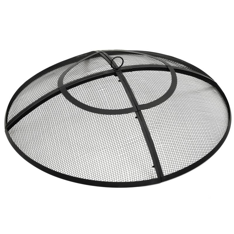 Sunnydaze Round Outdoor Fire Pit Spark Screen - 36" Diameter