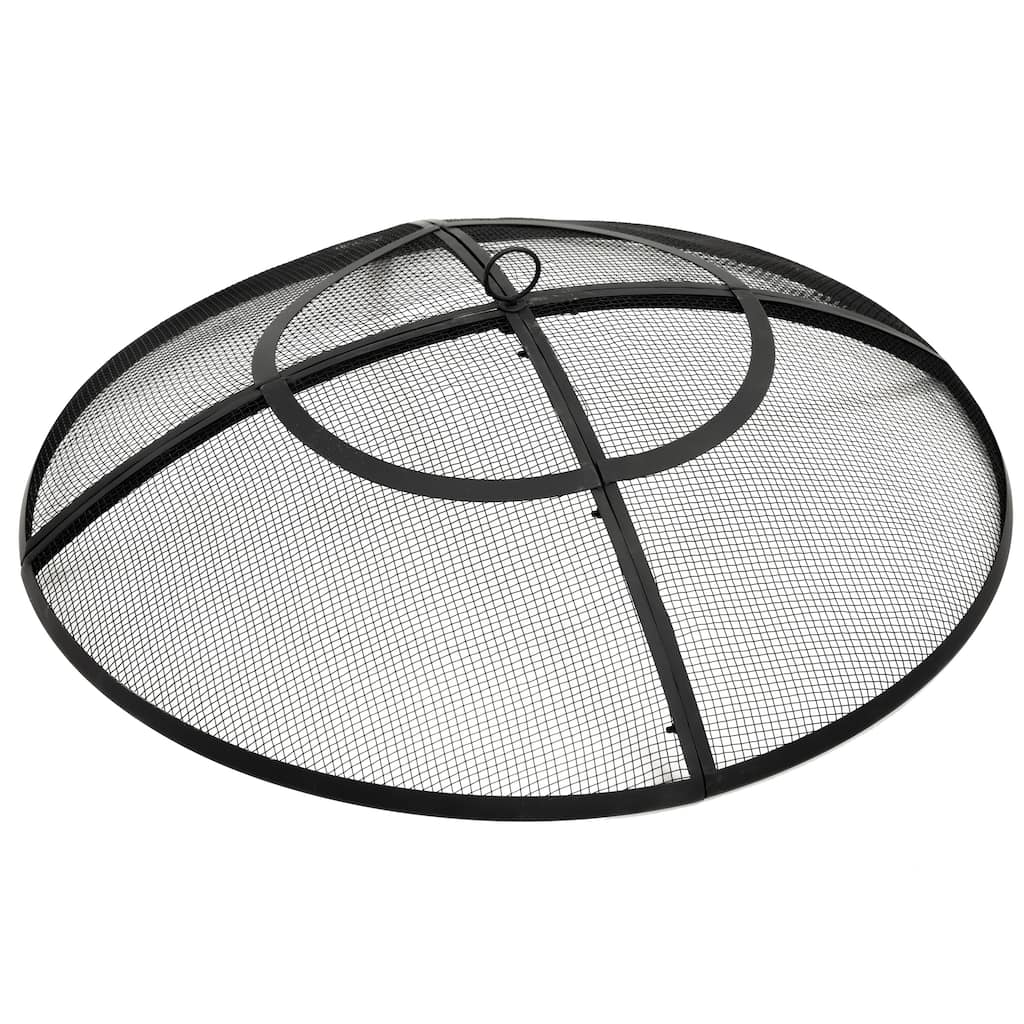 Sunnydaze Round Outdoor Fire Pit Spark Screen - 40" Diameter
